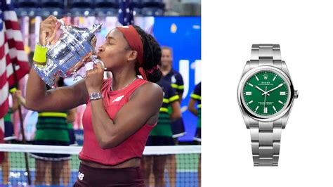 what watch does coco gauff wear|coco gauff wearing a rolex.